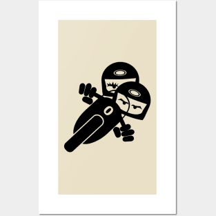 Motorcycle pair Decal V.2 Posters and Art